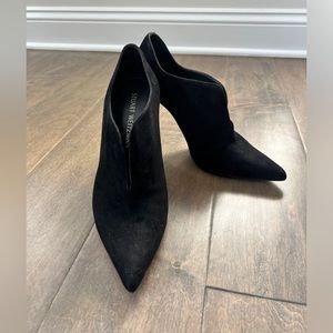 Stuart Weitzman Black Booties Heels Size 7 Ankle